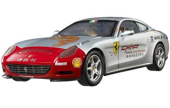 Ferrari 612 Scaglietti China Tour grijs 1:18 Hotwheels ELITE, Ophalen of Verzenden, Nieuw, Auto, Hot Wheels