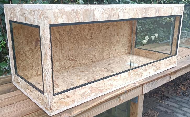 nieuw osb3 reptielen terrarium 120x50x50 met zij ramen, Dieren en Toebehoren, Reptielen en Amfibieën | Toebehoren, Nieuw, Ophalen of Verzenden