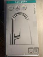 Hansgrohe verhoogde wastafelkraan novus 240 - ecosmart, Ophalen of Verzenden, Nieuw, Chroom, Wastafel