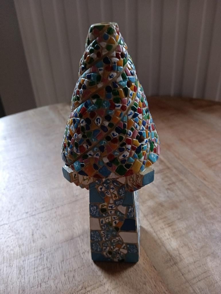 Handbeschilderd beeldje naar Gaudi, Antiek en Kunst, Kunst | Designobjecten, Ophalen of Verzenden