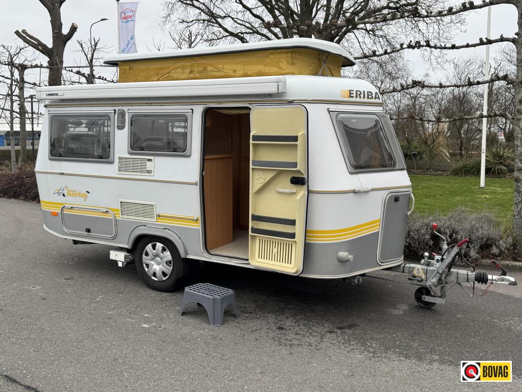 Eriba Touring 430 Thule Luifel,mover,fietsenrek, Standaardzit, Bedrijf, 4 tot 5 meter, Schokbreker