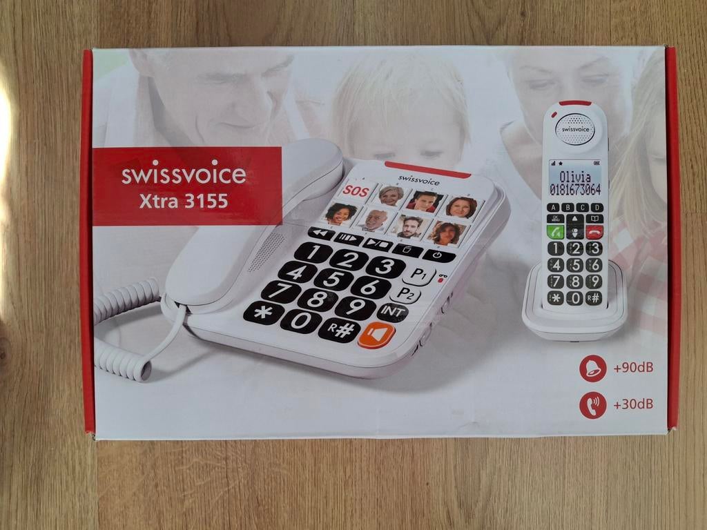 Swissvoice Xtra 3155 vaste telefoon met antwoordapparaat, Telecommunicatie, Vaste telefoons | Handsets en Draadloos, Ophalen of Verzenden
