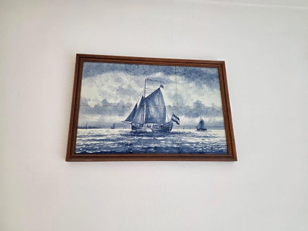 Delfts blauw schilderij, Ophalen