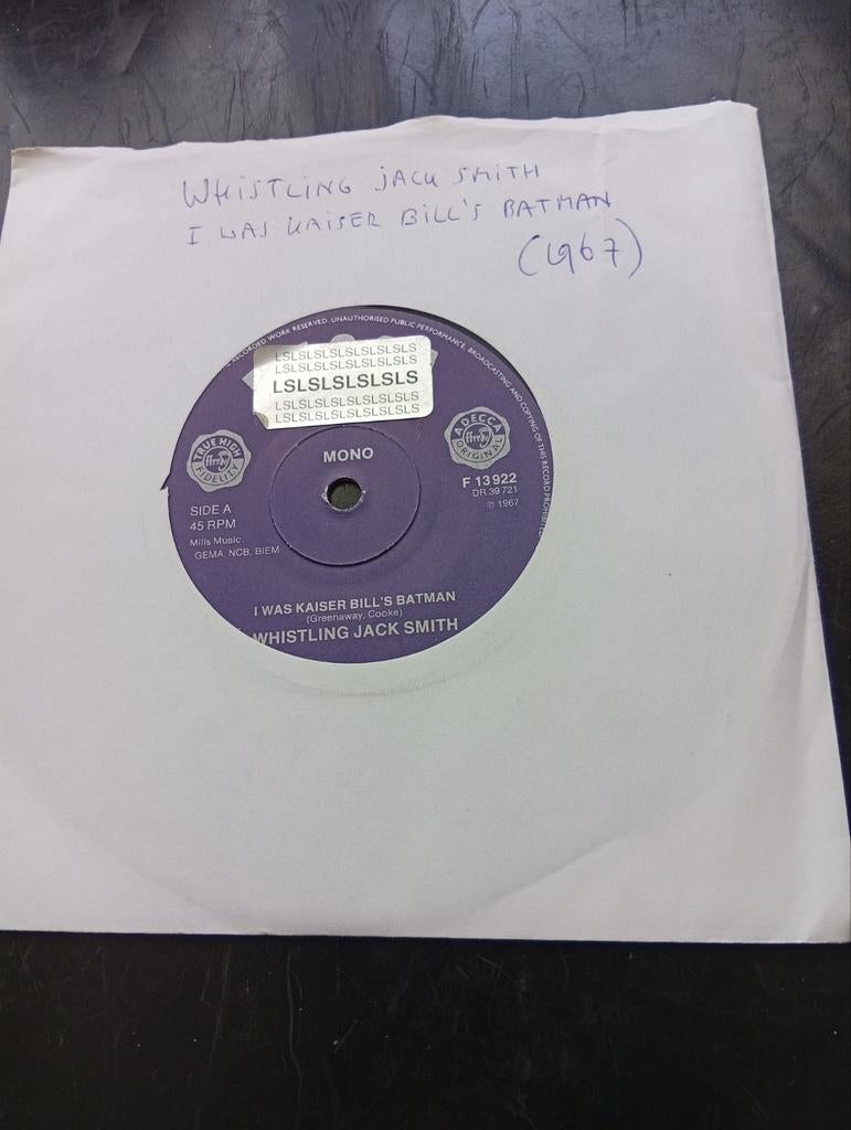 Whistling Jack Smith: I was Kaiser Bill's Batman, Ophalen of Verzenden, Zo goed als nieuw, Pop