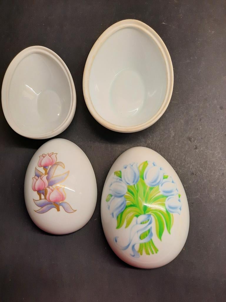 Dekseldoosjes paasei, Gebruikt, Onbekend, Ophalen of Verzenden, Onbekend