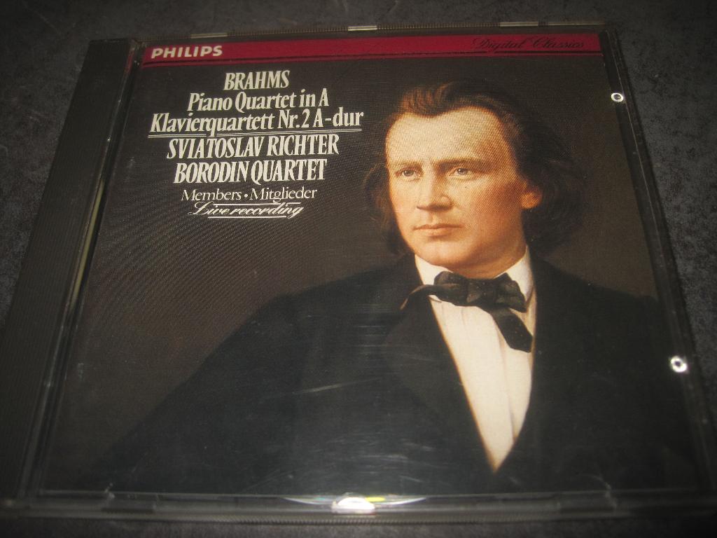 Brahms Piano Quartet in A Richter Borodin Quartet op Philips, Ophalen of Verzenden, Classicisme, Zo goed als nieuw, Kamermuziek