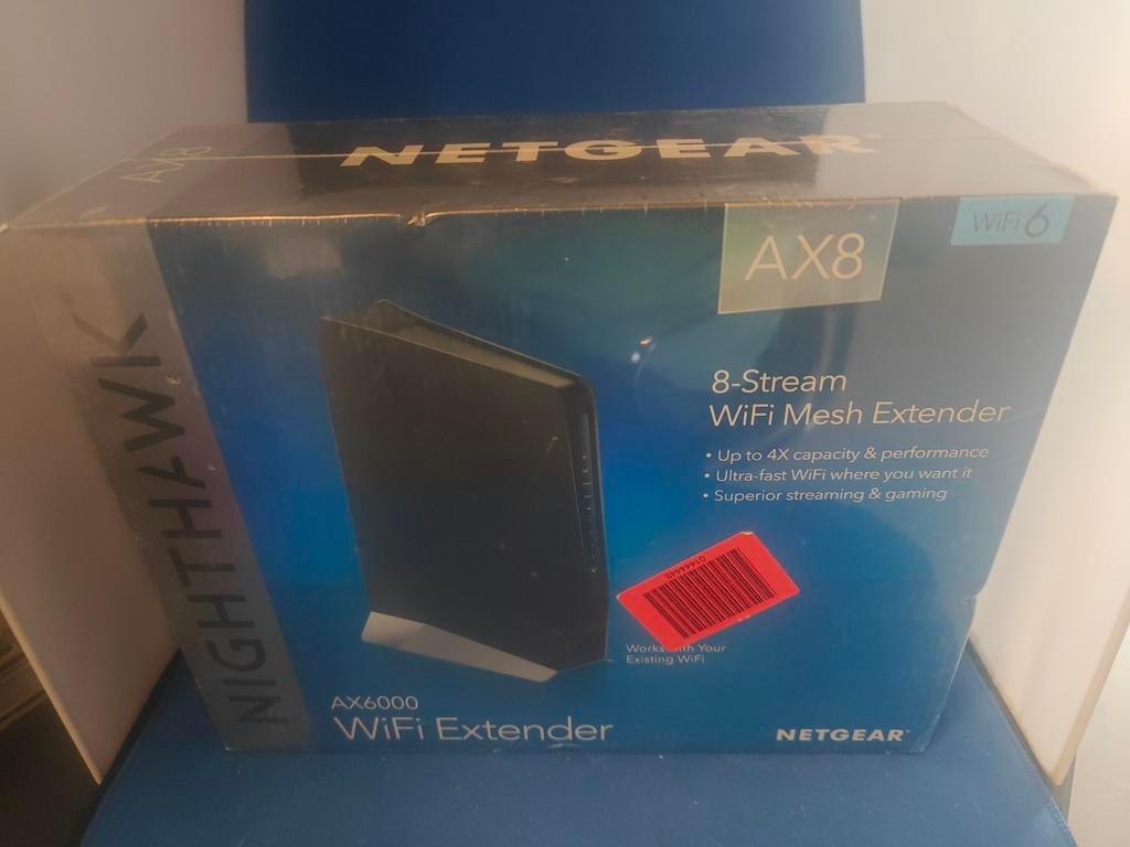 Nighthawk Netgear AX8 AX6000 Wifi Extender Nieuw in doos, Ophalen of Verzenden, Nieuw