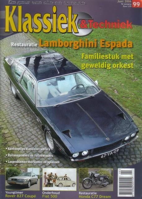 Klassiek & Techniek 99 2006 : Lamborghini Espada - Fiat 500, Ophalen of Verzenden, Gelezen, Algemeen