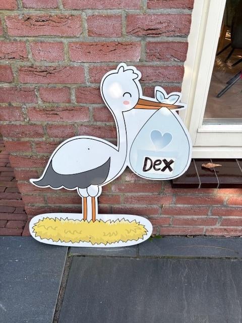 geboortebord, Kinderen en Baby's, Ophalen, Gebruikt, Geboortebord