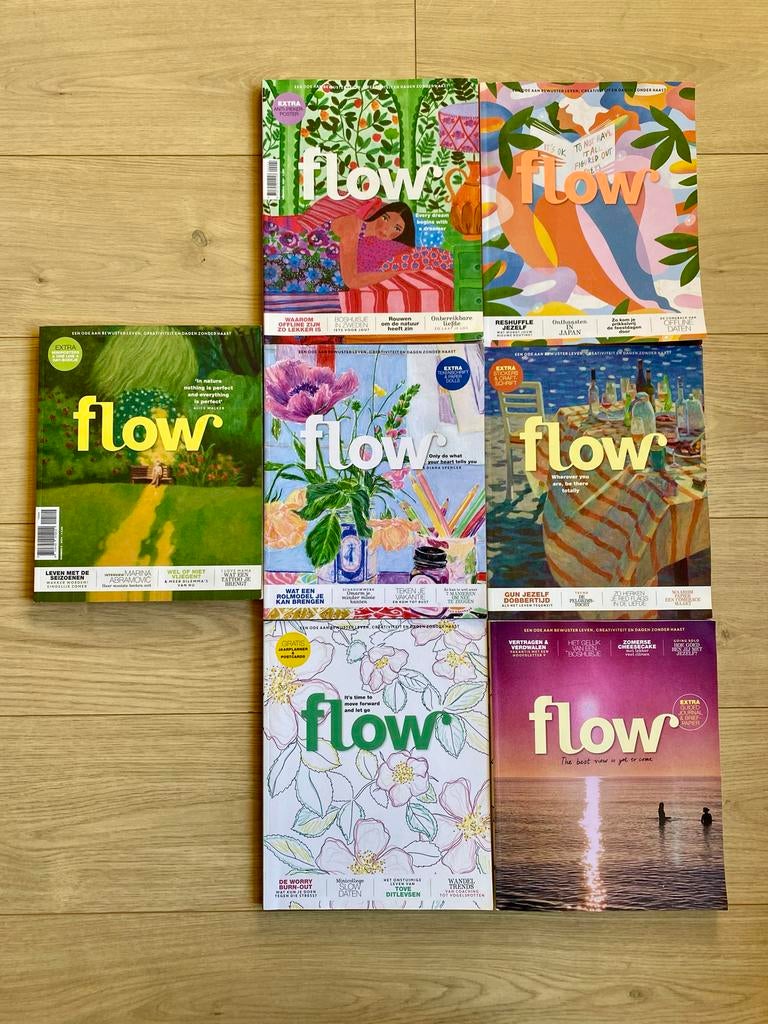 7 Flow Magazines 2024 - Bijna Compleet!, Boeken, Tijdschriften en Kranten, Ophalen, Zo goed als nieuw, Damesbladen