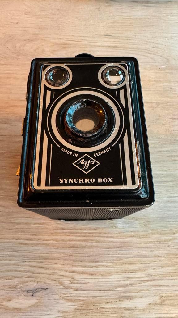 Vintage Agfa Synchro Box camera - Made in Germany, Audio, Tv en Foto, Fotocamera's Analoog, Gebruikt, Compact, Overige Merken