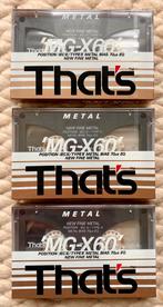 NOS That’s MG-X60 type IV METAL cassettebandjes MGX MG-X 60, 2 t/m 25 bandjes, Ophalen of Verzenden, Taiyo Yuden Co., LTD., Nieuw in verpakking
