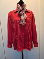 Blouse rood met biesband maat 46, Maat 46/48 (XL) of groter, Ophalen of Verzenden, Zo goed als nieuw, Alexon