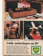 Retro reclame 1970 BP tankstation BSR platenspeler, Verzenden, Overige typen