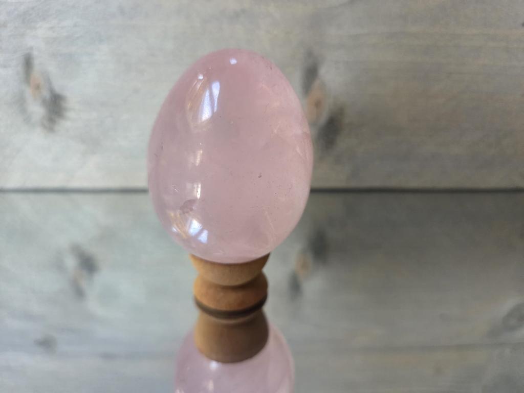 Natuurstenen rozenkwarts - ei, Ophalen of Verzenden