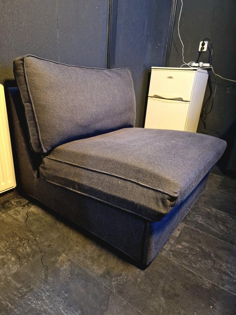 KIVIK 1-zits slaapbank Tallmyra middengrijs, Ophalen, Eenpersoons, 190 cm of minder, Zo goed als nieuw