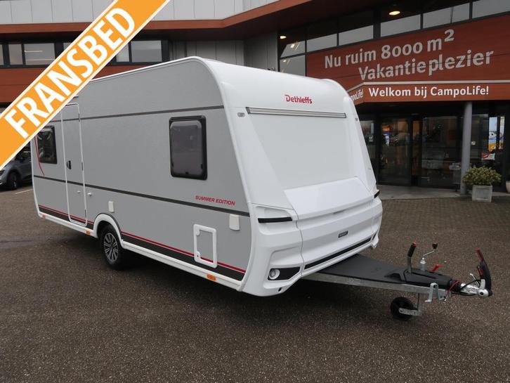 Dethleffs Camper 470 FR Summer Edition, Caravans en Kamperen, Caravans, tot en met 4, Rondzit, Dethleffs, Frans bed, Lengtebed