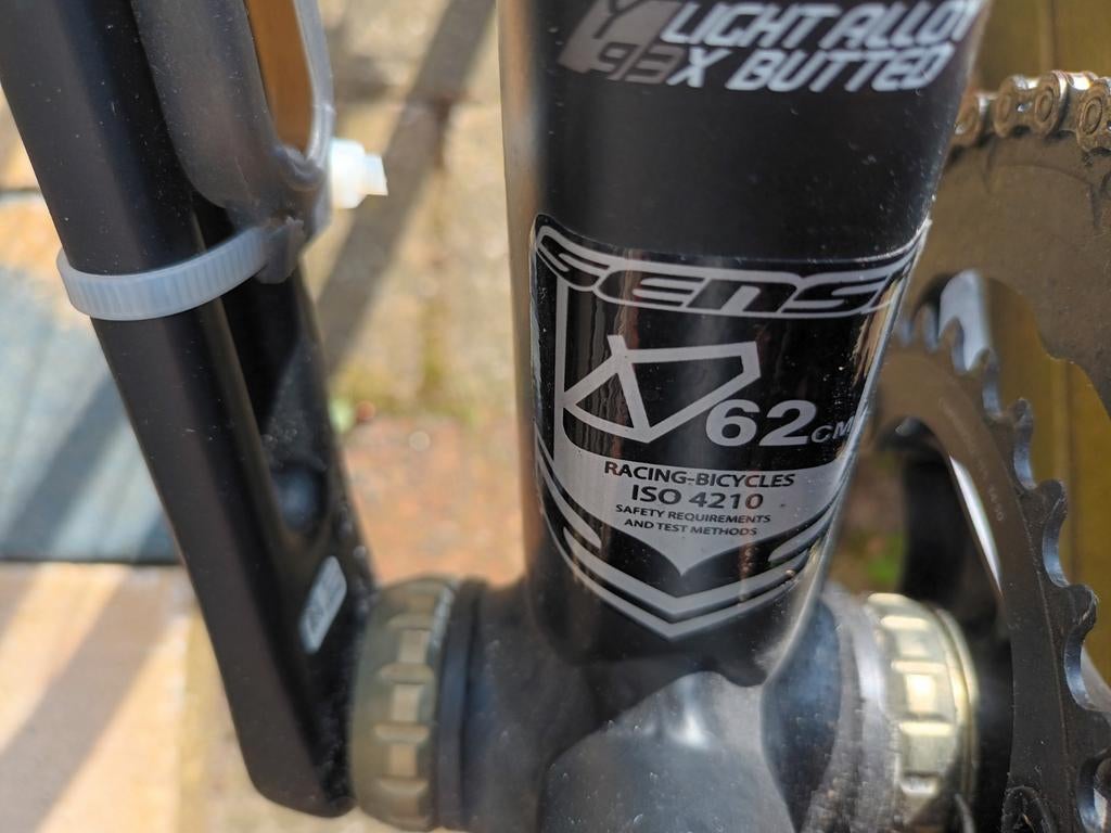 Sensa Trentino SL racefiets mat zwart Campagnolo 62 cm, Fietsen en Brommers, Fietsen | Racefietsen, 28 inch, Gebruikt, Heren, Aluminium