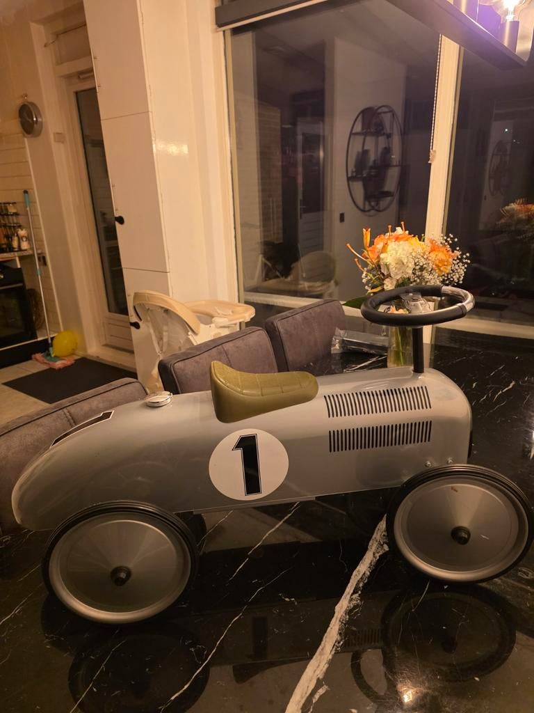 Kinder loopauto oude formula 1 vintage model, Ophalen of Verzenden