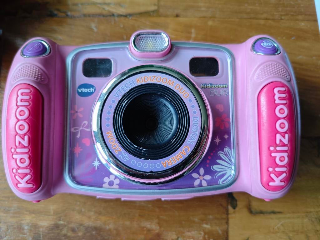 VTech Kidizoom Duo - Roze kindercamera, Kinderen en Baby's, Speelgoed | Vtech, Ophalen, Gebruikt, 4 tot 6 jaar