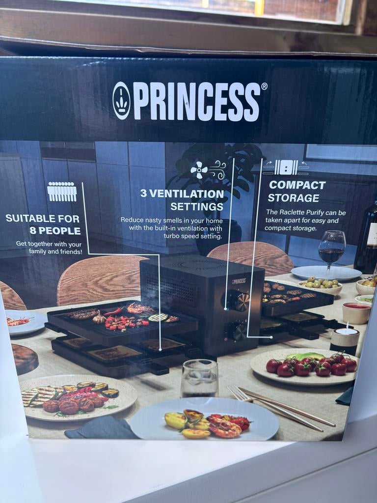 Princess Raclette Purify - Geschikt voor 8 personen, Ophalen, Zo goed als nieuw