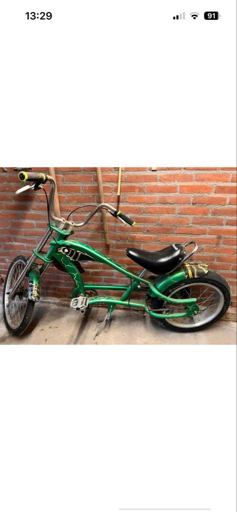 Chopper Fiets - Groen, Fietsen en Brommers, Overige Fietsen en Brommers, Gebruikt, Ophalen of Verzenden
