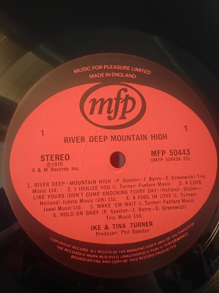 Ike & Tina Turner - River Deep Mountain High LP Only!, Ophalen of Verzenden, Zo goed als nieuw, 12 inch