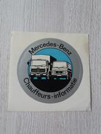 sticker Mercedes - Benz Chauffeurs - informatie, Verzamelen, Ophalen of Verzenden, Zo goed als nieuw, Auto of Motor