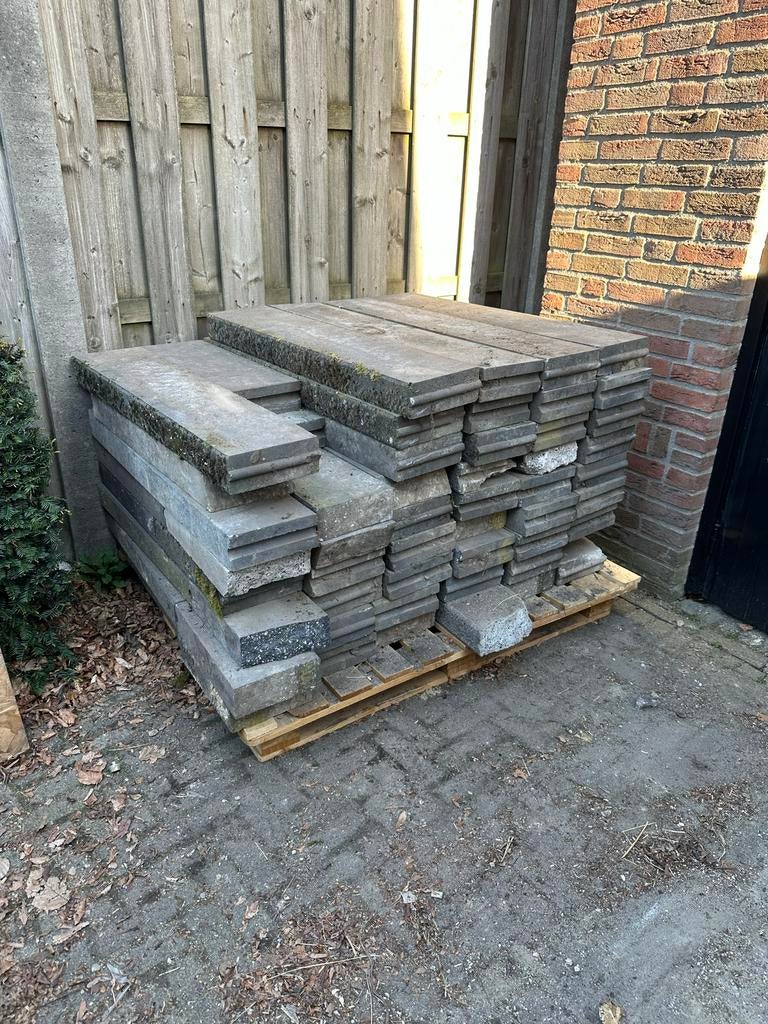Betonnen banden opsluitband betonband  8cm dik, Ophalen, Gebruikt, Overige typen, 10 m² of meer
