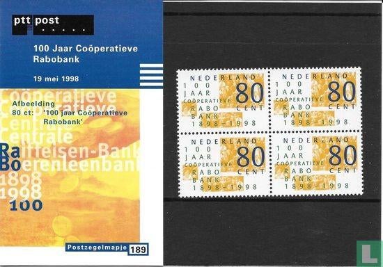 Postzegelmapje M189 - 100 jaar Rabobank 1998 NL, Postzegels en Munten, Postzegels | Nederland, Ophalen of Verzenden