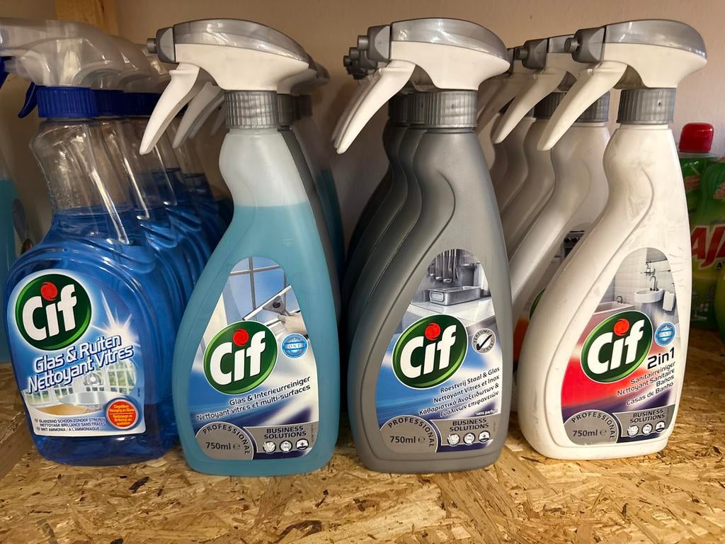 Cif Schoonmaakmiddelen - Diverse varianten 20 fles a 750 ml., Ophalen of Verzenden, Schoonmaakmiddel