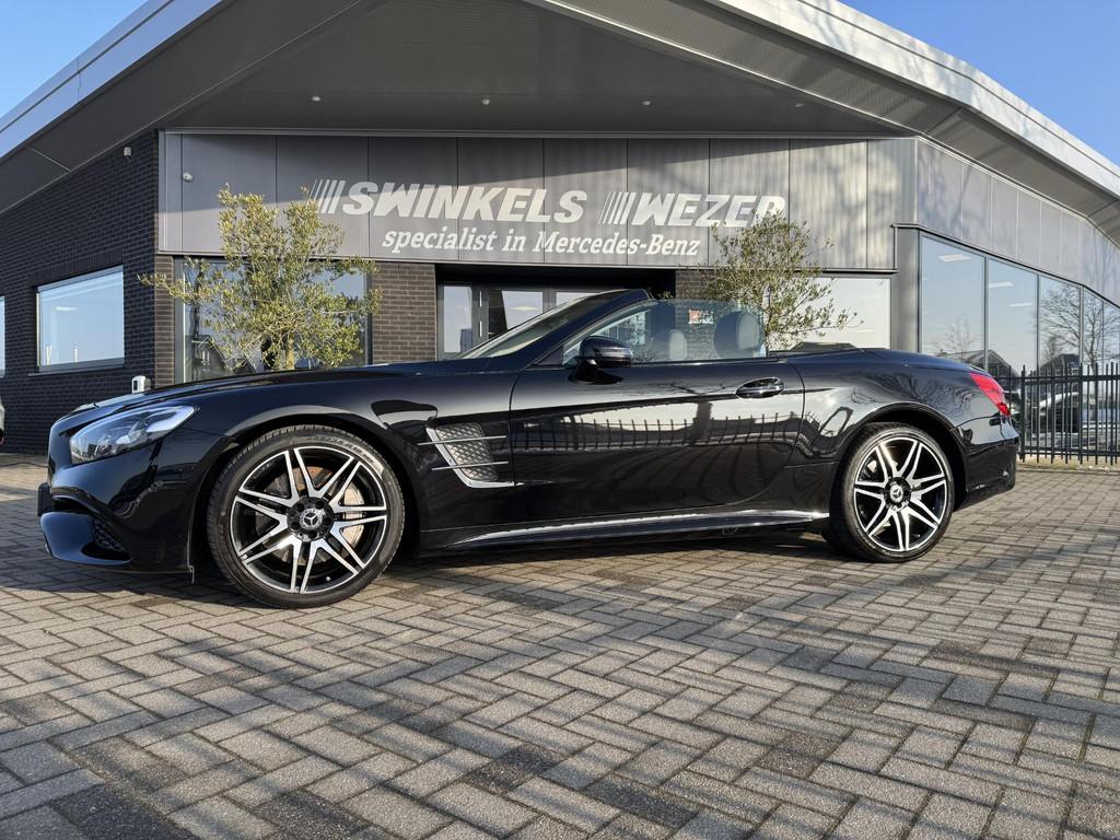 Mercedes-Benz SL 400 AMG line Distronic plus, Achteruitrijca, Auto's, Automaat, Achterwielaandrijving, Gebruikt, Leder