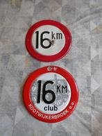 16 km borden / emaille borden / verkeers borden, Ophalen