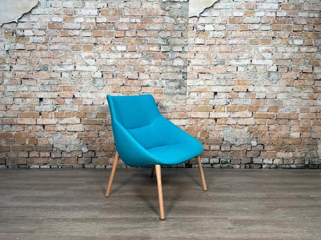Forma 5 blauw bij TheReSales, Huis en Inrichting, Fauteuils, Ophalen, Minder dan 75 cm, Design, Zo goed als nieuw