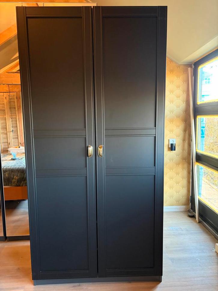PAX FLISBERGET kledingkast antraciet 2023 soft close, Huis en Inrichting, Kasten | Kledingkasten, Gebruikt, 200 cm of meer, 50 tot 100 cm