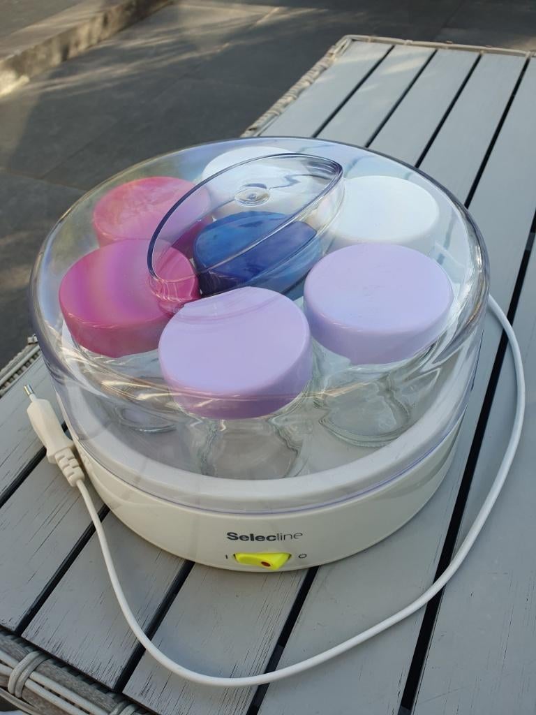 Prachtige kleurrijke vintage Selecline EP2136 Yoghurt Maker., Ophalen of Verzenden, Zo goed als nieuw