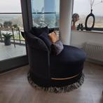 Love Seat - ronde sofa - zwart, Huis en Inrichting, Banken | Sofa's en Chaises Longues, Ophalen, Gebruikt, Tweepersoons, 75 tot 100 cm