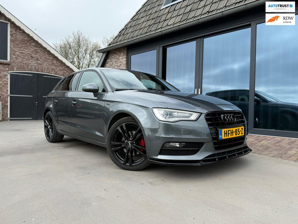 Audi A3 SPORTBACK 1.4 TFSI Pro S Line, Auto's, Euro 5, Gebruikt, Zwart, Leder en Stof