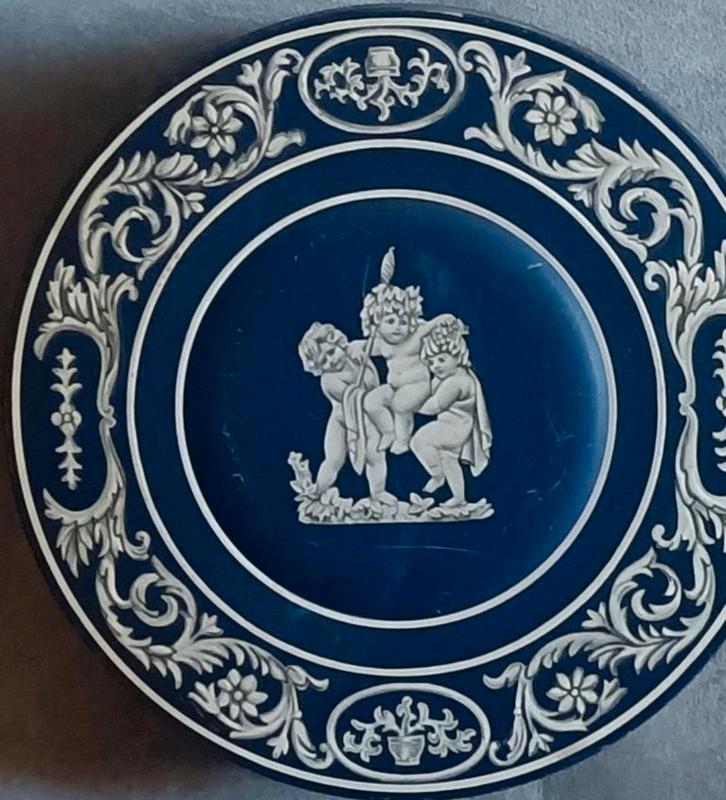 Vintage Albert Heijn koekblik Wedgewood design, Verzamelen, Blikken, Ophalen of Verzenden