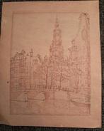 Potlood tekening Westertoren, Antiek en Kunst, Ophalen of Verzenden