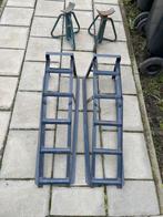 Veiligheidsset auto: Oprijbok & verstelbare assteun, Auto diversen, Ophalen, Gebruikt