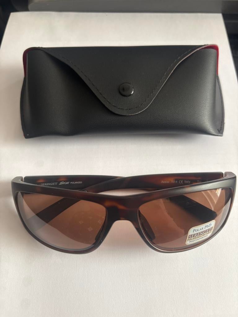Serengeti Assisi 7614 gepolariseerde sportzonnebril, Overige merken, Zonnebril, Bruin, Nieuw