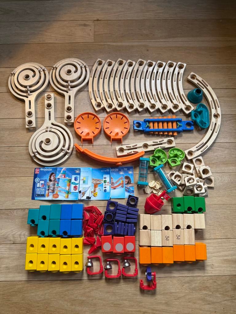 Grote Hape Knikkerbaan Set - 5 Uitbreidingen, Ophalen of Verzenden, Zo goed als nieuw, Overige merken