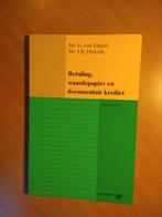 Betaling, waardepapier en documentair krediet. Empel, Mr., Boeken, Ophalen of Verzenden, Gelezen, Sociale wetenschap
