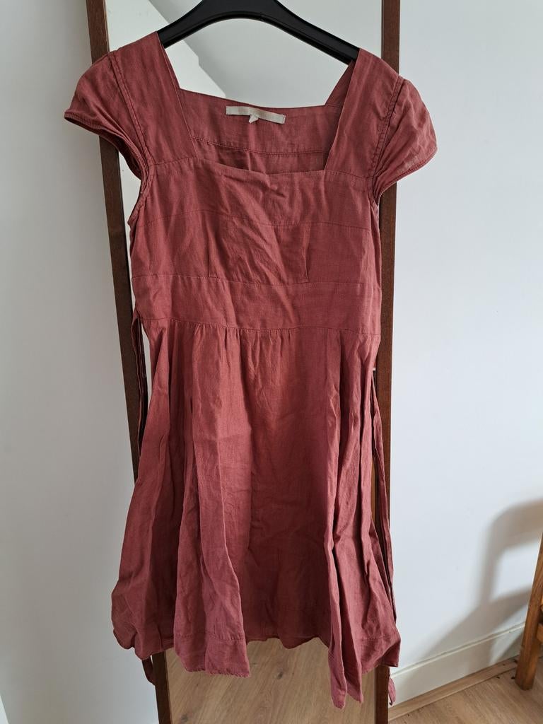 Linnen zomerjurk van La fee Maraboutee maat 38, Ophalen of Verzenden, Zo goed als nieuw, Maat 38/40 (M)