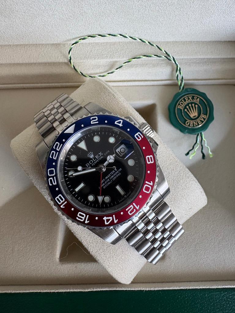 Rolex GMT-Master II Pepsi, Sieraden, Tassen en Uiterlijk, Horloges | Heren, Ophalen of Verzenden, Nieuw, Staal, Overige merken