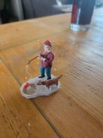 Lemax Visser met Hondje - Kerstdorp Figuur, Verzamelen, Ophalen of Verzenden