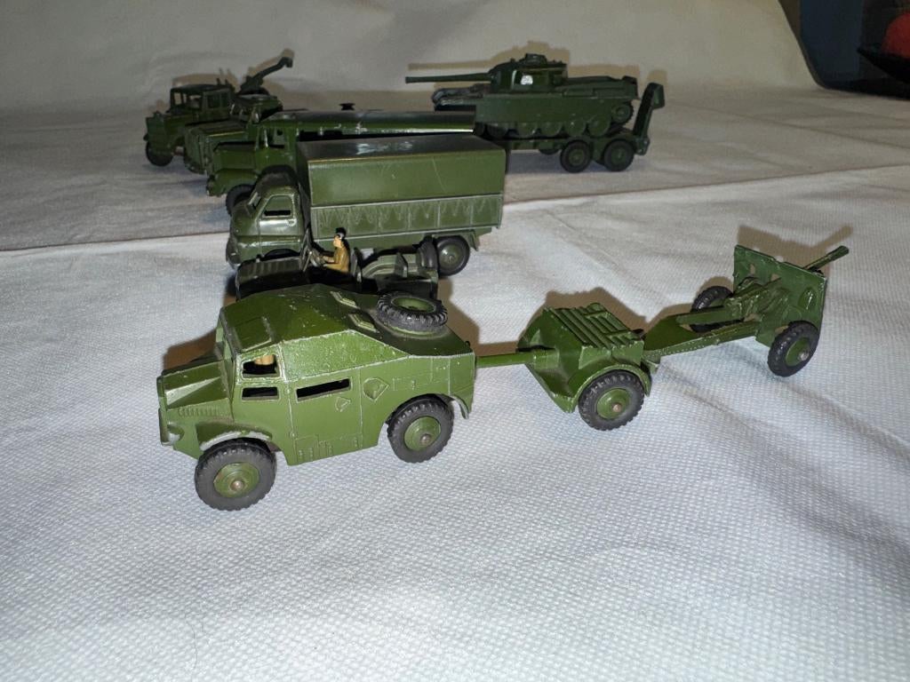 Set van 6 Dinky Toy oude legertrucks, Antiek en Kunst, Ophalen of Verzenden