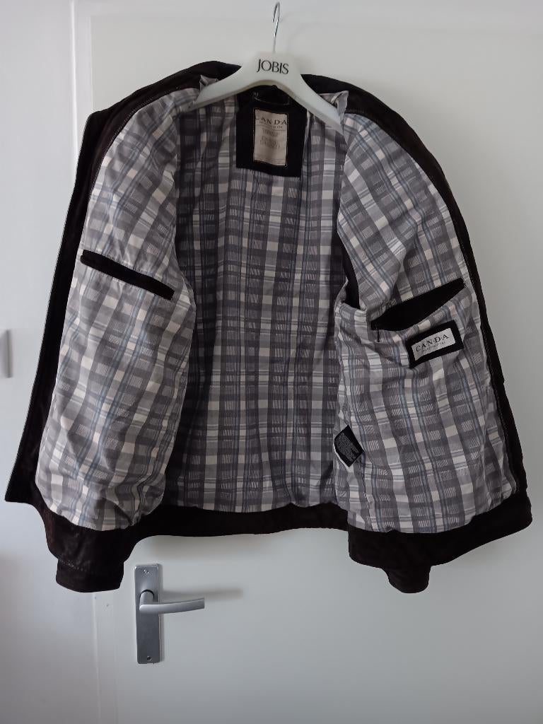 C&A Canda bruine suède herenjas maat 58 XL leren jas, Bruin, Maat 56/58 (XL), Ophalen of Verzenden, Canda