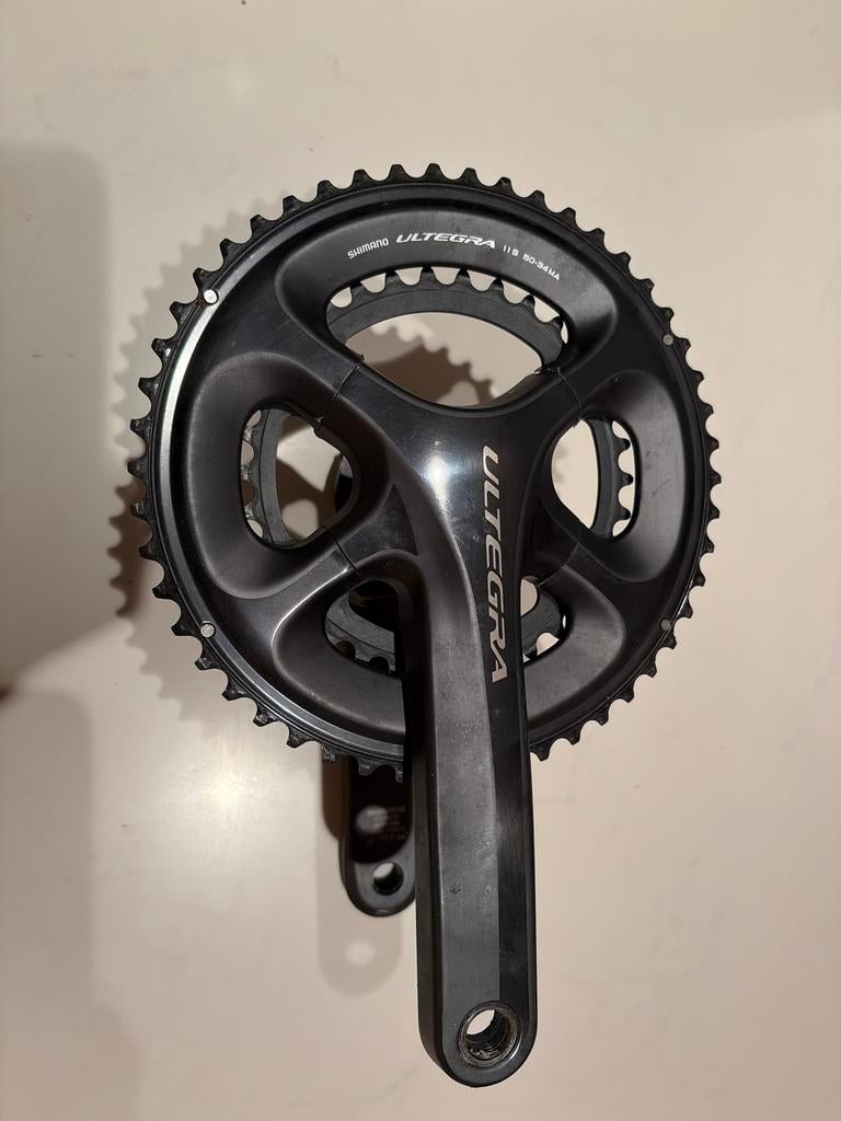 Shimano Ultegra crankstel 50-34, 172.5, Fietsen en Brommers, Fietsonderdelen, Ophalen, Gebruikt, Racefiets, Crankstel of Pedalen